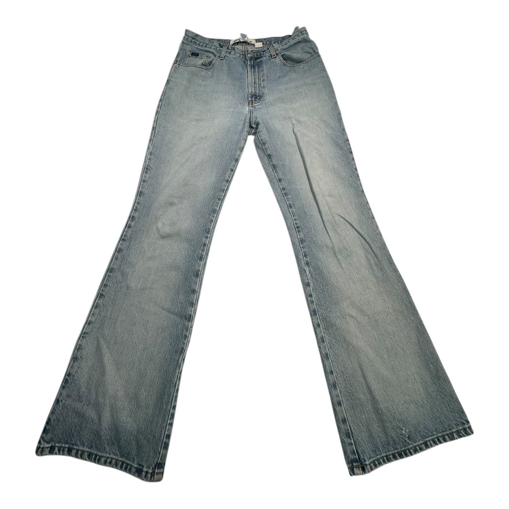 Express Jeans Mens 11 12 S Light Wash Flare Leg Denim Pants‎